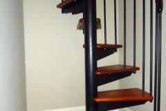 spiral staircase wood treads