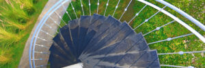 Spiral staircase outdoors