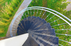 Spiral staircase outdoors