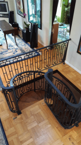 spiral metal staircase