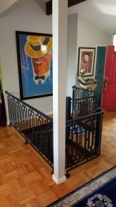 art at top of staircase