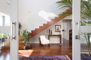 staircase console table