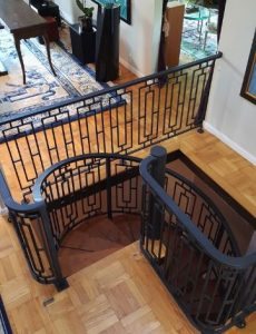 ornate metal railing