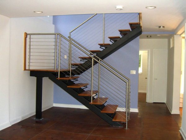 straight metal railing