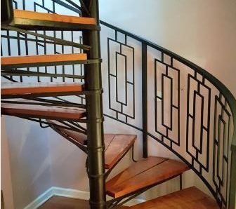 spiral stairs railing