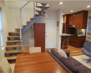 modern metal staircase