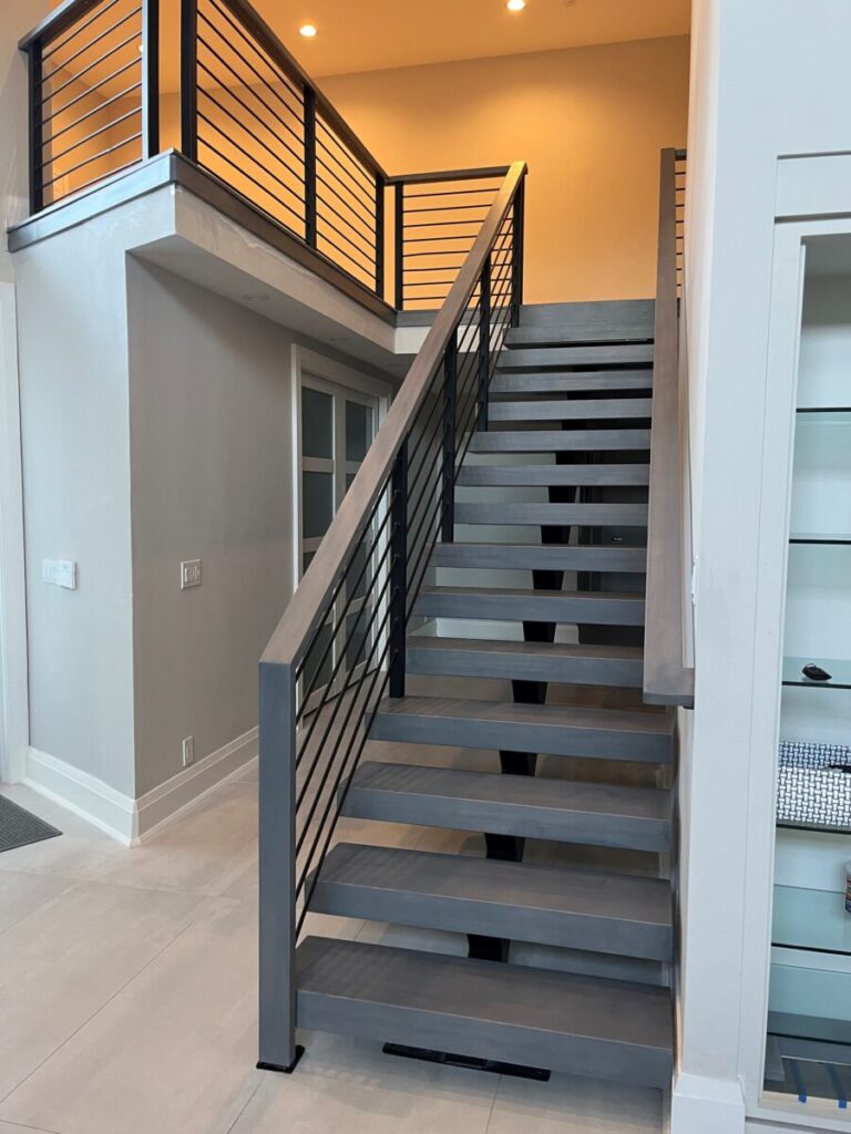 Single Stringer LED Stairs